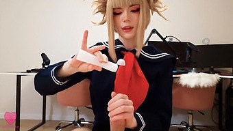 Himiko Toga From The League Of Villains Enjoys Getting Her Face Covered In Cum During A Passionate Fuck Session